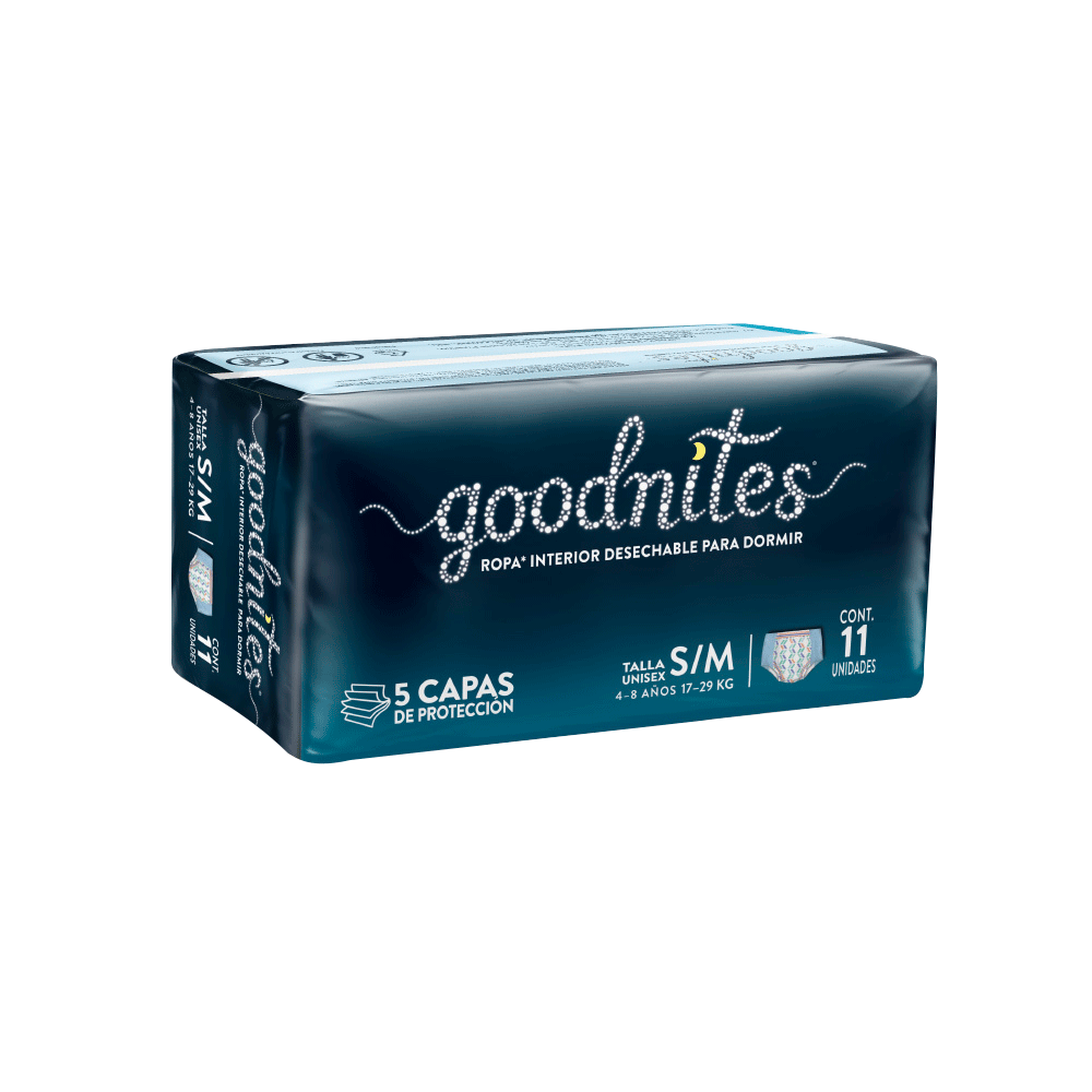 TiendaDepend.mx Producto Bundle Ropa Interior Infantil Goodnites® Caja de 6 Paquetes S/M