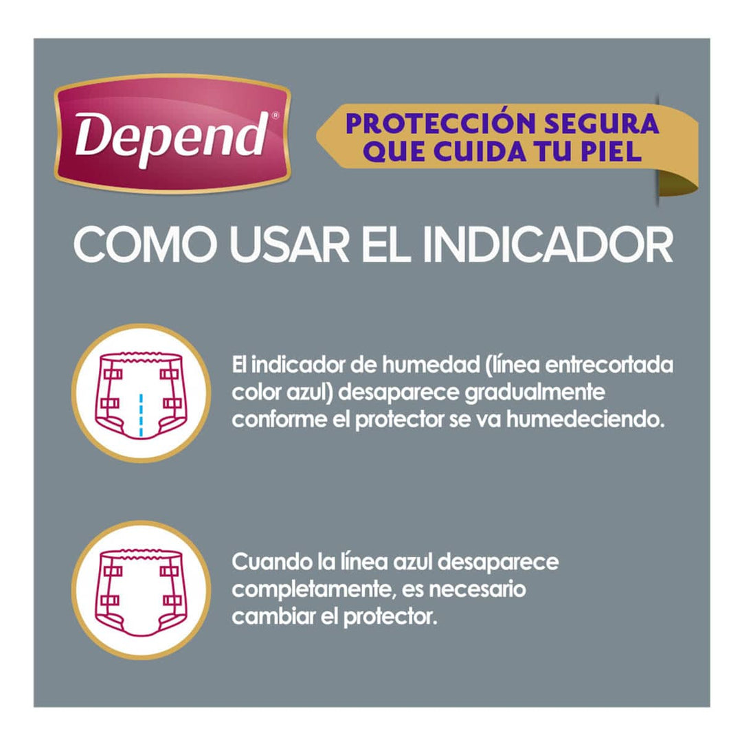 TiendaDepend.mx Pañales para adulto Depend® Pañal Derma Protect 10s