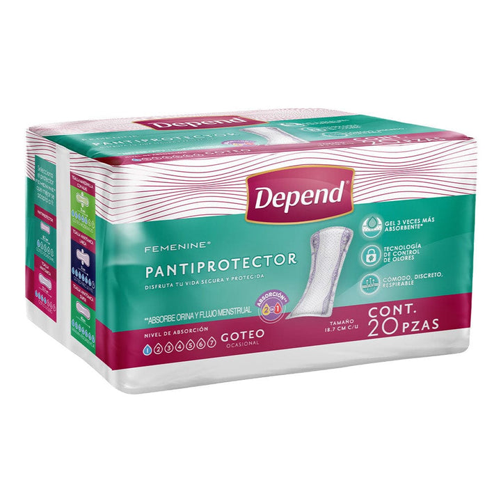 TiendaDepend.mx Pantiprotectores y Toallas Depend® Femenine® Pantiprotector