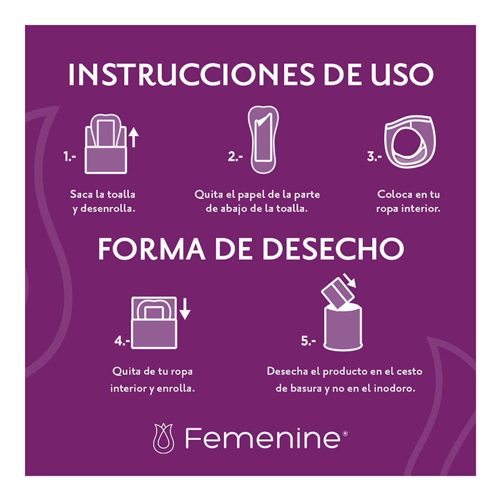 TiendaDepend.mx Pantiprotectores y Toallas Línea Femenine® Depend® Pantiprotector XL