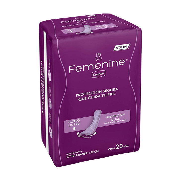 TiendaDepend.mx Pantiprotectores y Toallas Línea Femenine® Depend® Pantiprotector XL