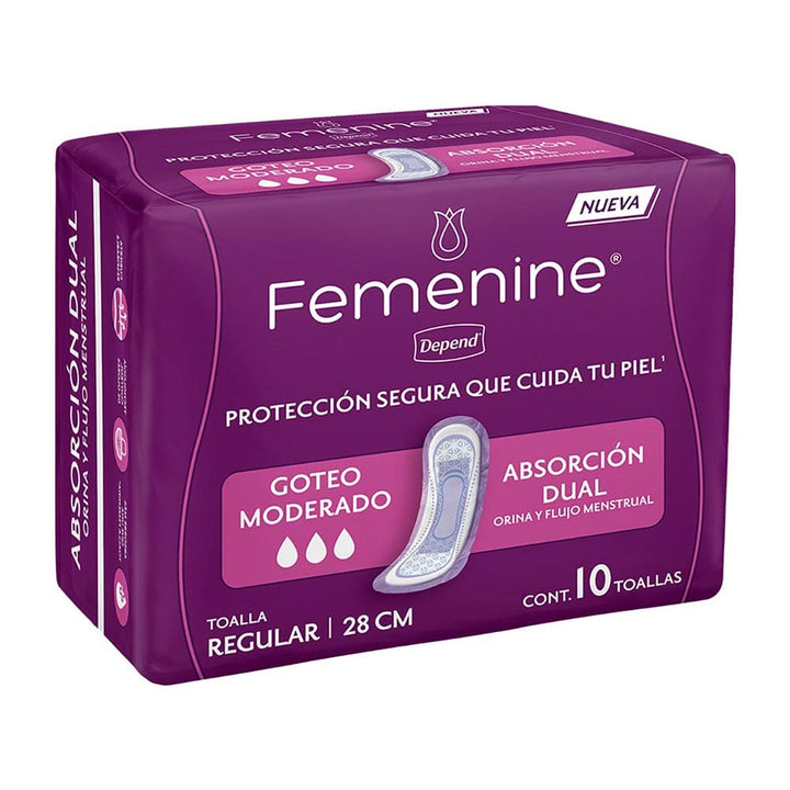 TiendaDepend.mx Pantiprotectores y Toallas Línea Femenine® Depend® Regular