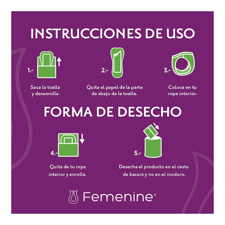 TiendaDepend.mx Pantiprotectores y Toallas Línea Femenine® Depend® Súper Plus