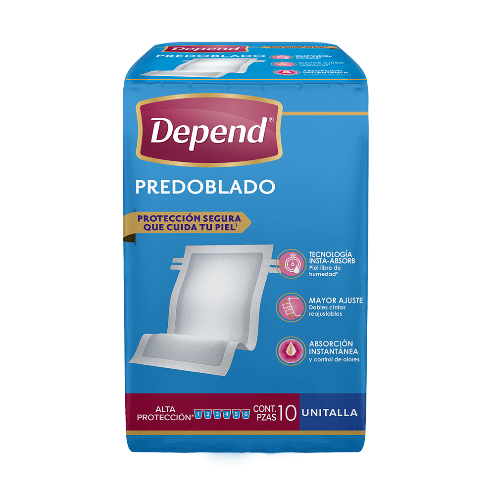 TiendaDepend.mx Predoblados y Toallas Húmedas Depend® Predoblado