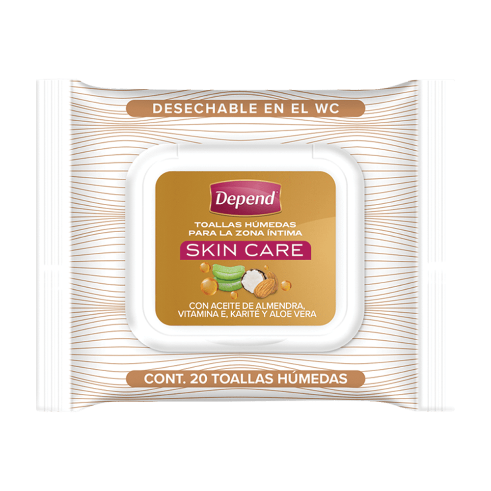TiendaDepend.mx Predoblados y Toallas Húmedas Depend® Toallitas Húmedas Skin Care