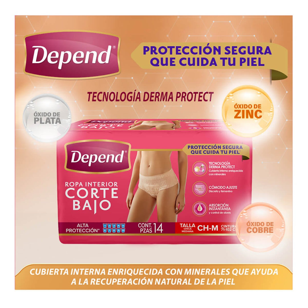 TiendaDepend.mx Ropa Interior Depend® Ropa Interior Corte Bajo
