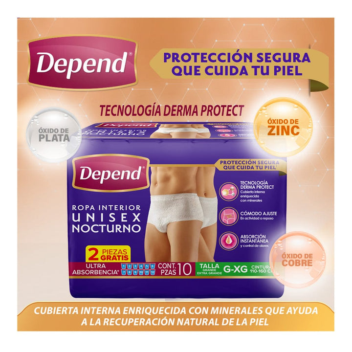 TiendaDepend.mx Ropa Interior Depend® Ropa Interior Nocturno