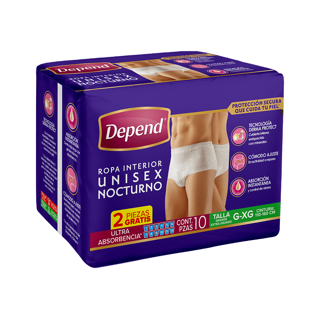 TiendaDepend.mx Ropa Interior Depend® Ropa Interior Nocturno