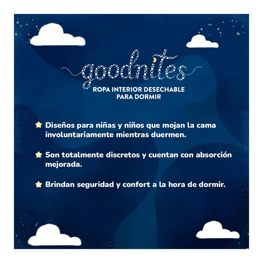 TiendaDepend.mx Ropa Interior Infantil Ropa Interior Infantil Goodnites® Talla S/M