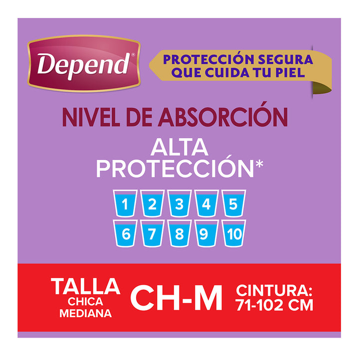 TiendaDepend.mx Ropa Interior Depend® Ropa Interior Mujer Derma Protect 15s