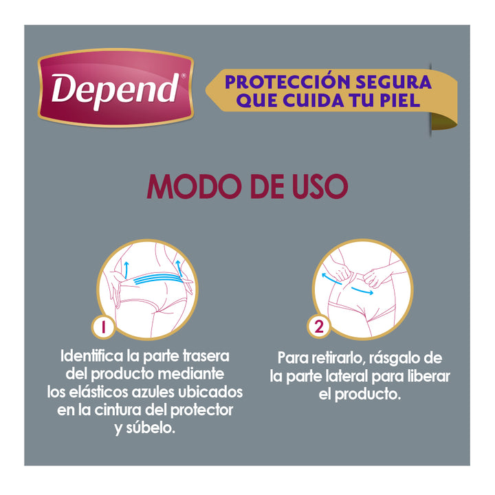 TiendaDepend.mx Ropa Interior Depend® Ropa Interior Unisex Derma Protect 15s NT