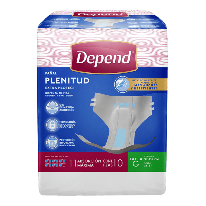 TiendaDepend.mx Producto Bundle Pañal Depend® Plenitud Caja 6 Paquetes