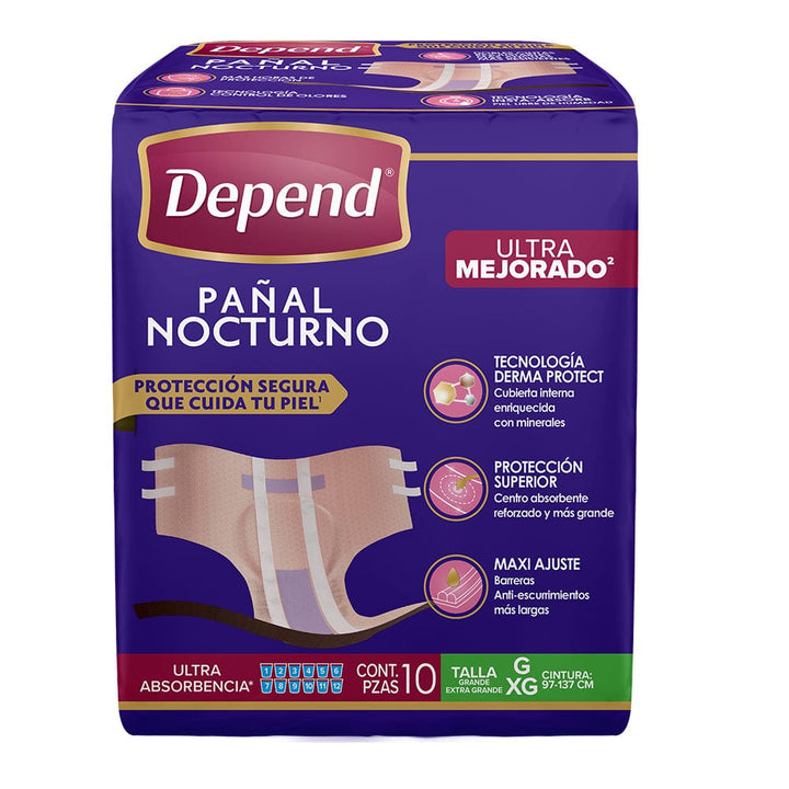 TiendaDepend.mx Pañales para adulto Pañal Depend® Nocturno