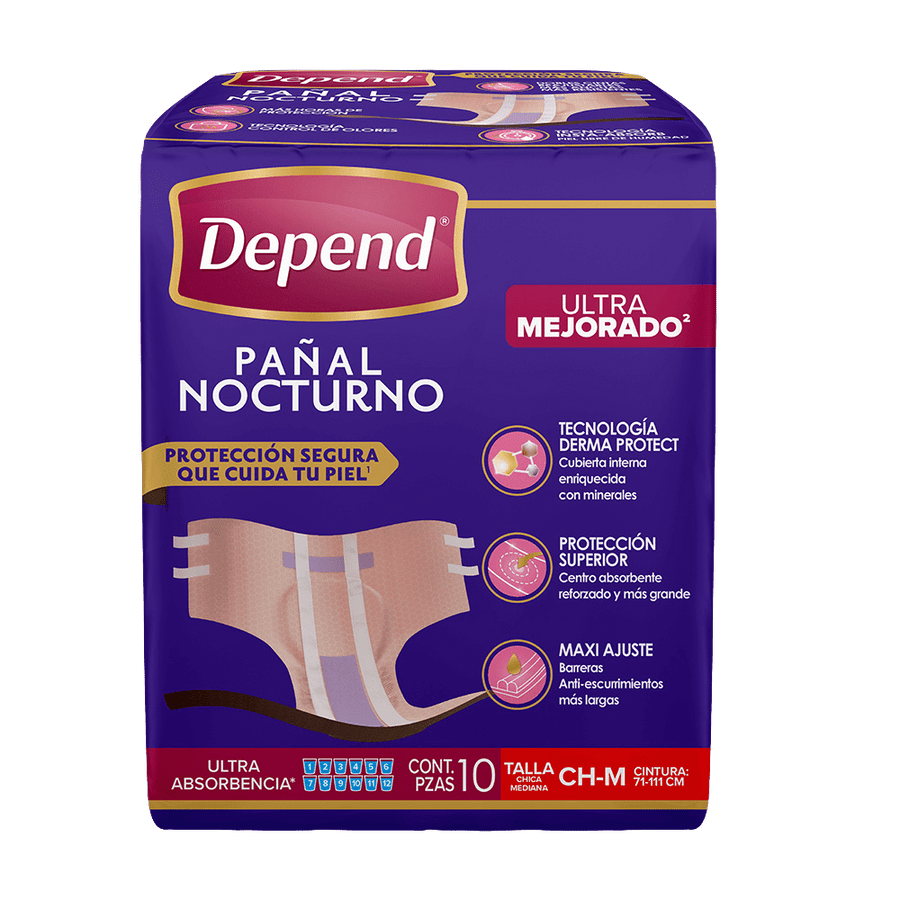 TiendaDepend.mx Pañales para adulto Pañal Depend® Nocturno