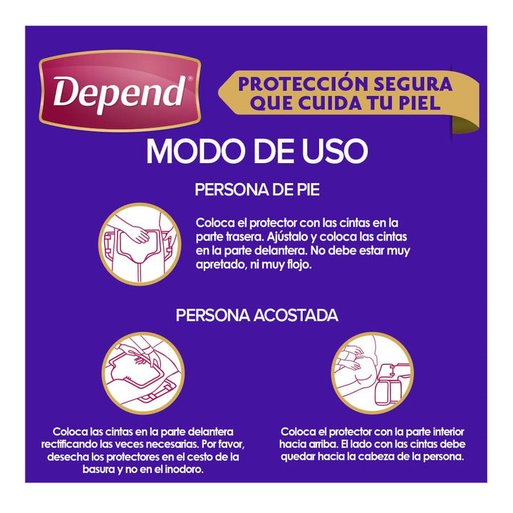 TiendaDepend.mx Pañales para adulto Pañal Depend® Nocturno