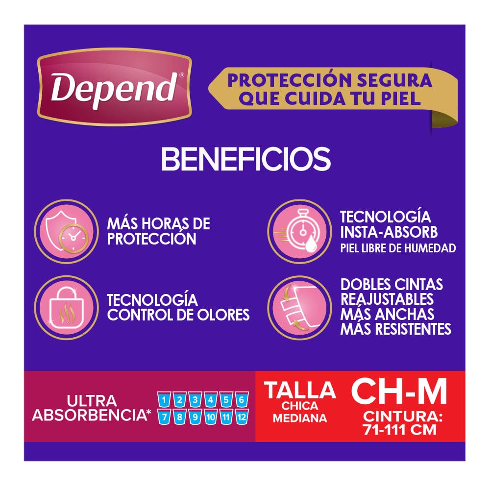 Depend Pañales para adulto Pañal Depend® Nocturno