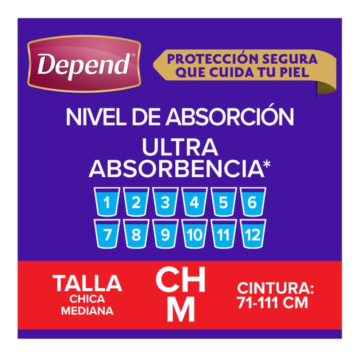 TiendaDepend.mx Pañales para adulto Pañal Depend® Nocturno