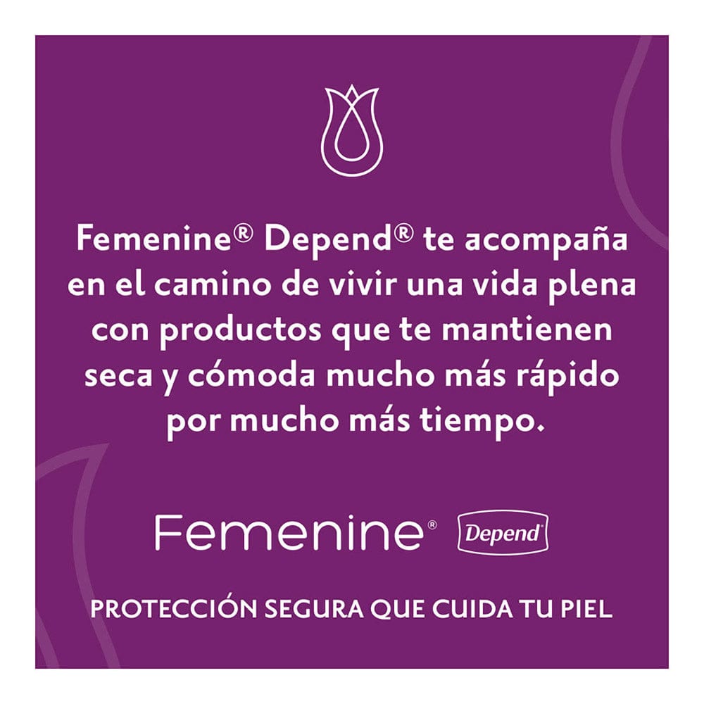 TiendaDepend.mx Pantiprotectores y Toallas Depend® Femenine® Toalla Súper