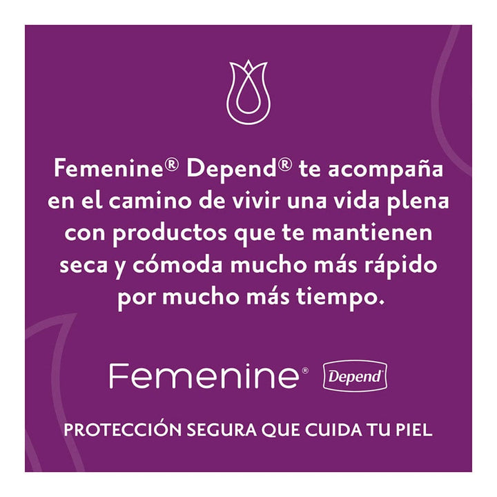 TiendaDepend.mx Pantiprotectores y Toallas Depend® Femenine® Toalla Súper