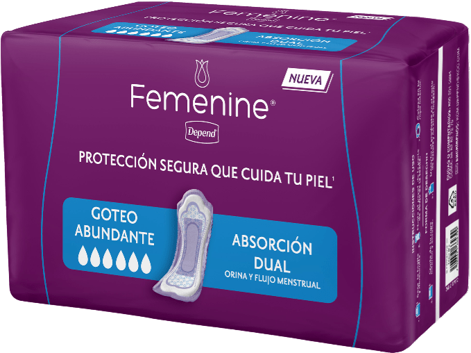 TiendaDepend.mx Producto Bundle Línea Femenine® Depend® Maxi Caja de 18 Paquetes