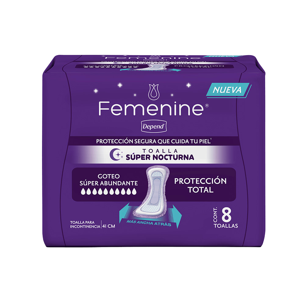 Depend Pantiprotectores y Toallas Línea Femenine® Depend® Súper Plus