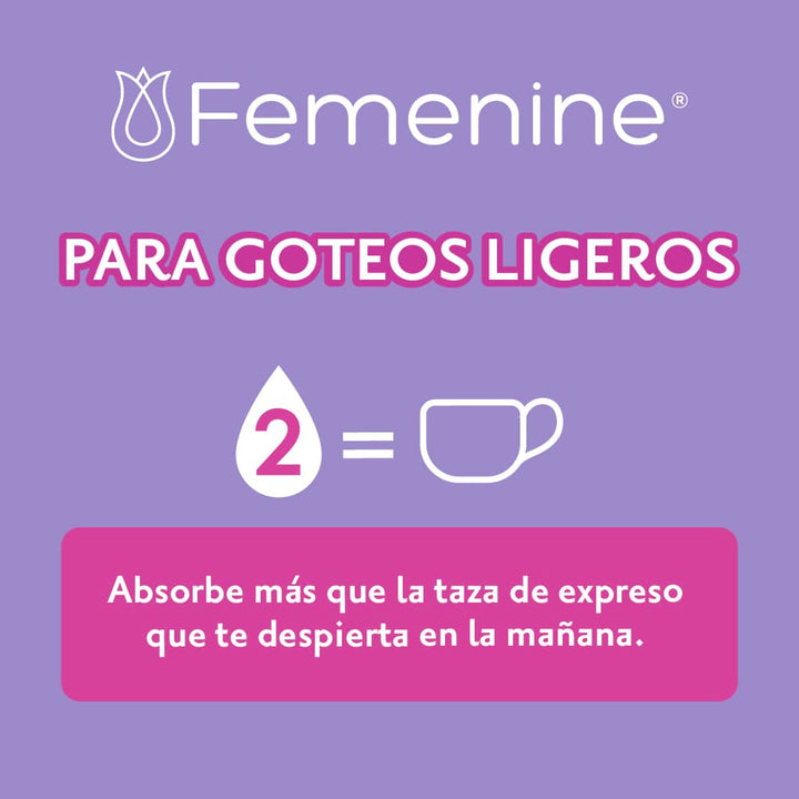TiendaDepend.mx Pantiprotectores y Toallas Línea Femenine® Depend® Toalla Ultradelgada 8's