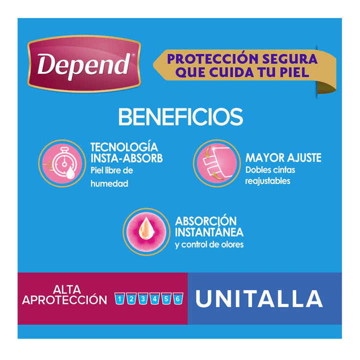 TiendaDepend.mx Predoblados y Toallas Húmedas Depend® Predoblado