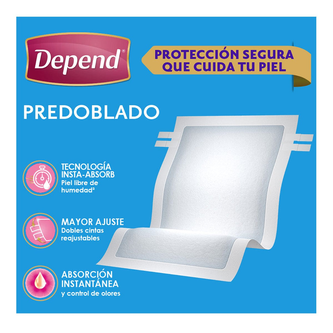 TiendaDepend.mx Predoblados y Toallas Húmedas Depend® Predoblado