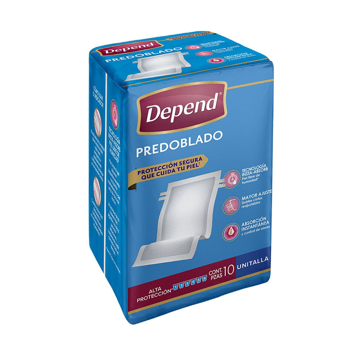 TiendaDepend.mx Predoblados y Toallas Húmedas Depend® Predoblado