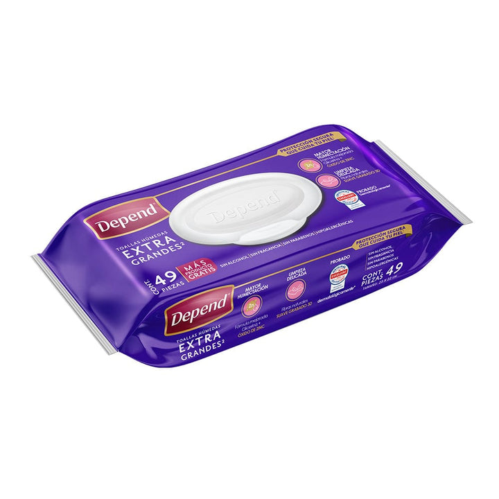 TiendaDepend.mx Predoblados y Toallas Húmedas Depend® Toallitas Húmedas