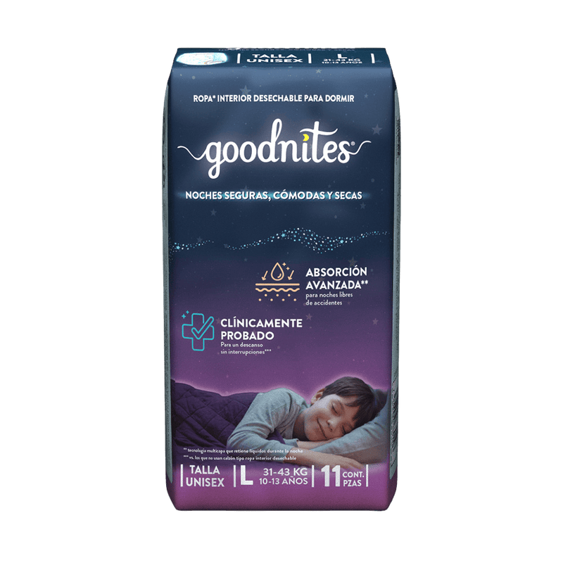 TiendaDepend.mx Ropa Interior Infantil Ropa Interior Infantil Goodnites® Talla L