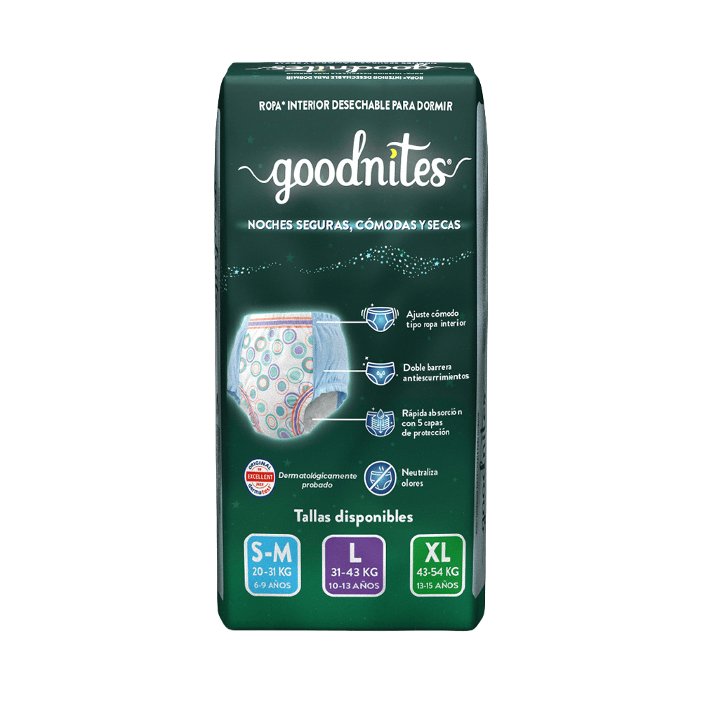 Depend Ropa Interior Infantil Ropa Interior Infantil Goodnites® Talla XL