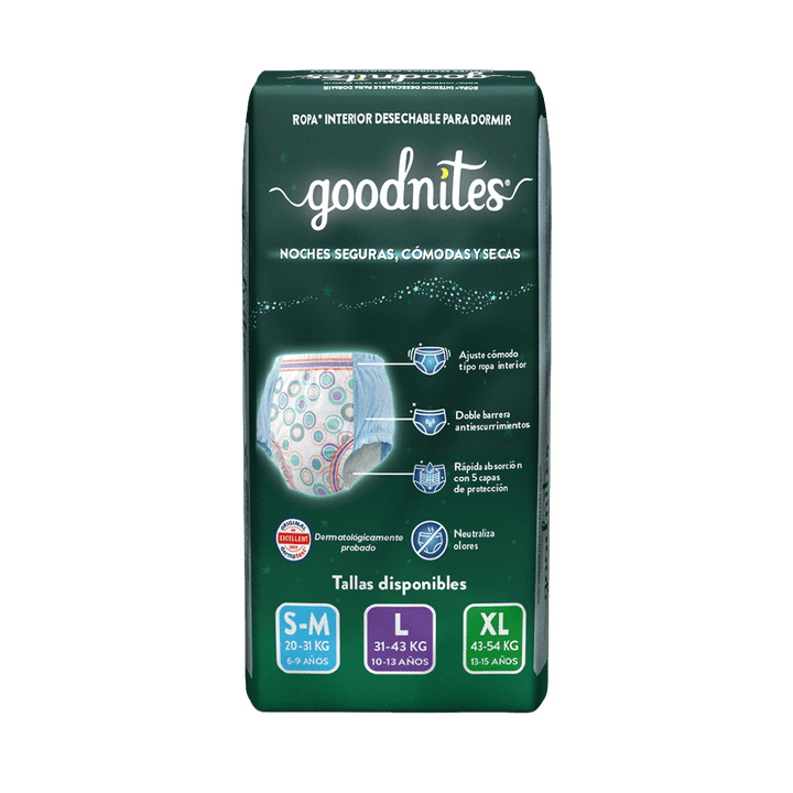 Depend Ropa Interior Infantil Ropa Interior Infantil Goodnites® Talla XL
