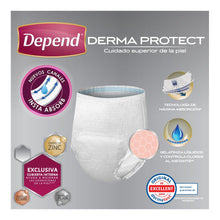 Depend ROPA INTERIOR PARA INCONTINENCIA Caja Depend® Ropa Interior Unisex Derma Protect Grande 4 Paquetes