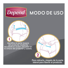 Depend ROPA INTERIOR PARA INCONTINENCIA Caja Depend® Ropa Interior Unisex Derma Protect Mediano 8 Paquetes