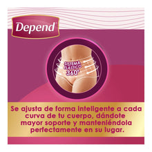 Depend ROPA INTERIOR PARA INCONTINENCIA Caja Depend® Ropa Interior Mujer Mediano 8 Paquetes