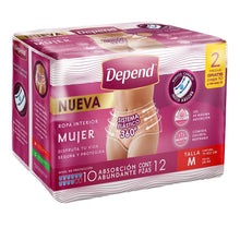 Depend ROPA INTERIOR PARA INCONTINENCIA Caja Depend® Ropa Interior Mujer Mediano 8 Paquetes