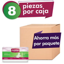 Depend TOALLA PARA INCONTINENCIA Caja Toalla Para Incontinencia Depend® Femenine® Manzanilla 8 Paquetes