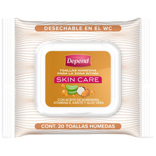 Depend TOALLITAS HUMEDAS Caja de Toallitas Húmedas Depend® Skin Care 6 Paquetes
